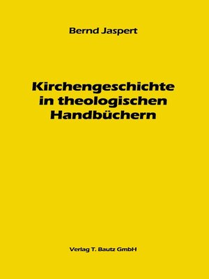 cover image of Kirchengeschichte in theologischen Handbüchern
